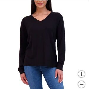 NWT Lucky Black Brand Ladies' V-Neck Sweater
